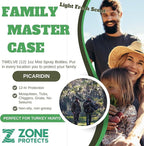 Scented Picaridin Insect Repellent; Twelve 1oz Mist Spray Bottles; 12-hr Proven Protection; Ticks, Mosquitoes, No-Seeums, Gnats and Chiggers