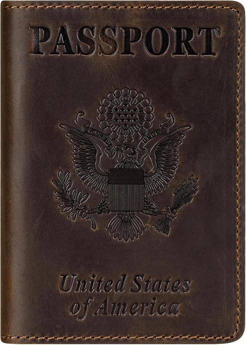 BIAOTIE Premium Leather Passport Holder Covers, Rfid Travel Wallet Passport Document Holder, Travel Essentials Wallet Cover Case for Men and Women (Coffee)