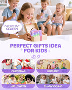 YLL Mini Karaoke Machine for Kids Adults: Portable Loud Speaker with 4 Wireless Microphones -Most Popular Birthday Party Gifts for Girls Boys 3, 4, 5, 6, 7, 8, 9, 10+ Year Old Toys(Purple)