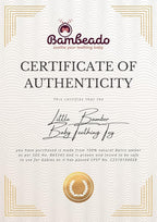 LittleBamber Baby Teething Toy – Natural Rubber Giraffe Teether for Babies 6–12 Months, BPA-Free, Textured Toy for Comfort and Oral Development