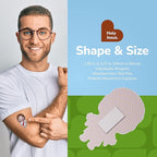 BioSwiss Bandages, Holy Jesus Shaped Self Adhesive Bandage, Latex Free Sterile Wound Care, Fun First Aid Kit Supplies for Kids and Adults, 50 Count