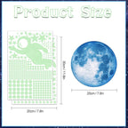 530 Glow in The Dark Stars Ceiling Stars Glow in The Dark Glow Moon and Space Wall Decals Astronaut Universe Galaxy Planet Wall Stickers Glowing Wall Stickers Kid Boys Living Room Decor