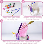 BONNYCO Unicorns Gifts for Girls Painting Kit with 18 Figurines Painting for Kids with Glow in The Dark | Girl Toys 3 4 5 6 7 8 9 10 Years Crafts Kids Gifts Birthday Christmas | Unicorn Toys Niñas