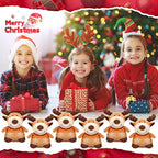 Liliful 10 Pack 8 Inch Christmas Reindeer Stuffed Plush Toy Christmas Elk Deer Stuffed Animal Toys Xmas Plush Elk with Red Scarf Winter Holiday Decoration Gifts for Boys Girls