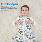 TotAha Toddler Sleep Sack with Legs, 0.5 TOG Light and Soft Baby Sleeping Bag, Walker Sleep Sack for Babies 12-24M, 2T-3T