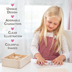 4-in-1 Princess Jigsaw Puzzles for Kids, Wood Puzzles for Kids Ages 3-5 48 Piece Wooden Puzzles for Toddlers 3-5, Wooden Puzzles for Toddlers, Essential Skills Gift for Girls Princesses