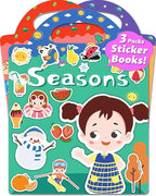 Reusable Sticker Book for Toddlers 2-4 Years, Stickers for Kids, Toddler Sticker Book Ages 1-3, Toddler Craft Activities, Toddlers Travel Toys Ages 2+ Boy Girl Birthday Gifts