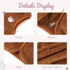 Baby Boys Girls Fleece Vest Zip Up Cute Bear Jackets Fuzzy Fall Winter Warm Clothes Newborn Outwear for Toddler Infant