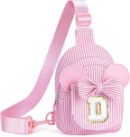 Gifts for Kids, Girls Birthday Gift Trendy Stuff | Pink Crossbody Fanny Packs for Girl Kids Cross Belt Sling Bag Kid Birthday Gifts for Sister Girlfriend Daughter Granddaughter Sister(Pink D)