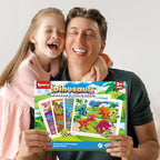 SYNARRY Large Wooden Dinosaur Puzzles for Toddlers 2-4, Wood Dino Puzzles for Kids Ages 4-6, Dinosaur Toys for Kids 3-5, Preschool Educational Children Learning Gifts for 3 4 5 Year Old Boys Girls