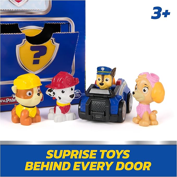 Paw Patrol Rewards Box, 8 Mini Figures, 2 Animal Figures, 4 Sticker Sheets & 1 Pup Squad Racer, Kids Toys for Boys & Girls Ages 3 and Up