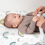 BROLEX Changing Pad Covers for Baby: Boy Girls Ultra Stretchy Soft 2 Pack Rainbow&Stars