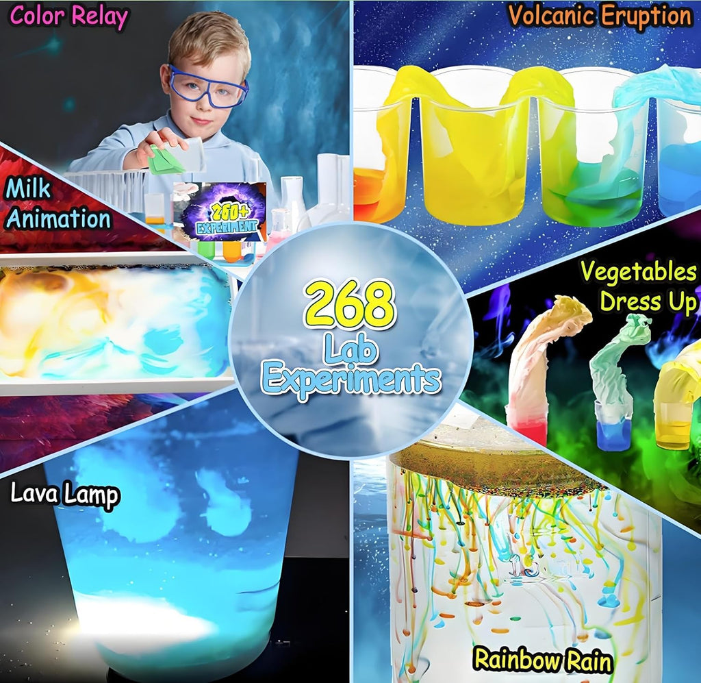 268+ Experiments Science Kit for Kids 6-12,Chemistry and Physics Educational Learning Scientific Set and STEM Project,Birthday Gifts and Toys for Boys Girls