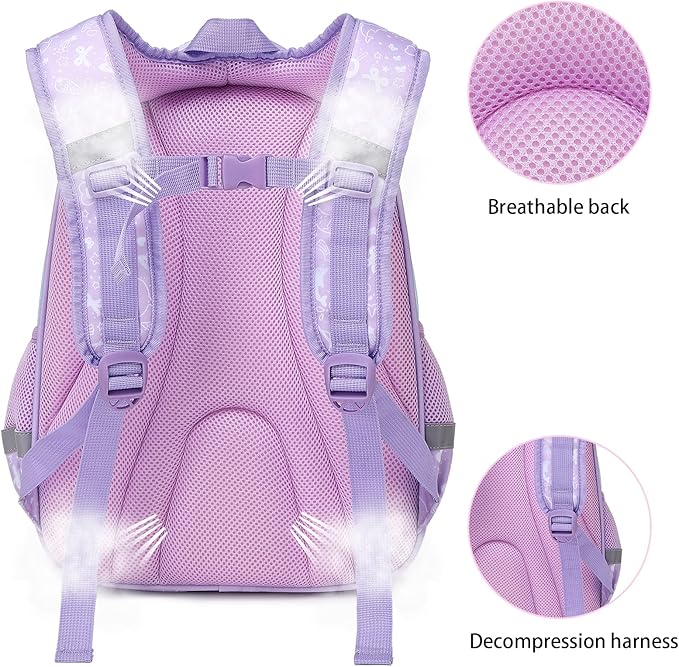 Cusangel Backpack for Girls Boys School Bookbags Kindergarten Elementary Lightweight Waterproof Multifunctional Large Capacity for Backpack (16 inch Fun Prints)