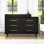 Child Craft Universal Changing Table Topper, Convert Dresser into a Changing Table Surface, Securely Attaches, Non-Toxic, Baby Safe Finish (Ebony)