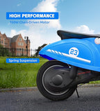 Kids Motorcycle, 2 Wheel Electric Motorcycle for Boys Ages 8-14, 24V Ride on Toys with Music, Story, Headlight, 3 Speed Options, Up to 60min Ride Time, for Riders up to 143 lbs, Easy Assemble