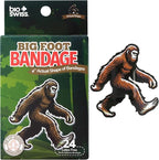 BioSwiss Bandages, Bigfoot Shaped Self Adhesive Bandage, Latex Free Wound Care, Fun First Aid Kit Supplies for Kids and Adults, 24 Count