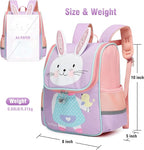 SUN EIGHT Toddler Lightweight Backpack for Girls Cute 3D Animal Waterproof Schoolbag for Baby Girl Boy 2-5 Years（Rabbit）