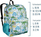Wildkin 16-inch Kids Backpack – Durable, Padded & Spacious School Bag for Boys & Girls - Dinomite Dinosaurs
