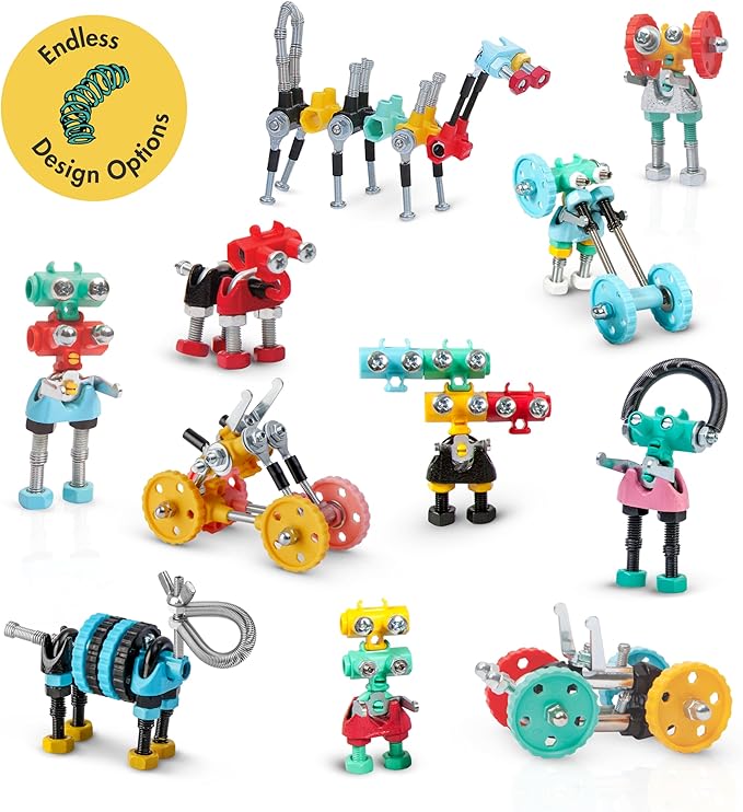 The Off Bits Educational STEM Toys for 6+: Robot Toy Building Sets, 3-in-1 Engineering Kit for Boys and Girls, Build Your Own STEM Building Toys with Endless Possibilities (Educational Kit)