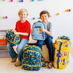 Wildkin 12-inch Kids Backpack – Padded, Adjustable, Ideal for Daycare & Travel - Firefighters