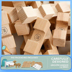 STEM Wooden Building Blocks -Mortise and Tenon Assembled into 15+ Shapes, Educational Toys Gift for Kids and Classroom,DIY Building Toys for Ages 5+ and Adults (20 in 1 Premium Version)