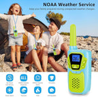 Walkie Talkies for Kids Adults Long Range Rechargeable 4 Pack Drop-resistant FRS 2 Way Radio 4 Miles with Lanyard Battery NOAA USB, Family Toy for 3-12 Year Old Boy Girl Toddler Camping Skiing