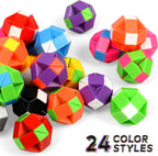 70 Pack 24 Blocks Magic Snake Cube Toy,Fidget Mini Snake Cube Puzzle Toy for Kids,Mini Plastic Puzzle Cube Toy for Kids Party Supplies,Classroom Rewards