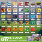 Magnetic Blocks 220 PCS Magnetic Building Blocks, 3+ STEM Montessori Sensory Toys, Magnetic Cube for for 3 4 5 6 7 8 9 10 11 12 8-12 Years Old Boys & Girls Birthday Gifts