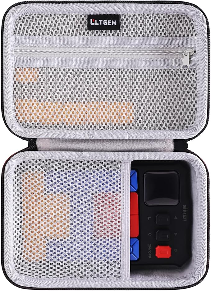 LTGEM Case Compatible with GiiKER Super Slide Puzzle Games, Black+Gray