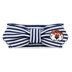 Creative Knitwear Auburn Tigers Infant Girls Navy/White Striped Hair Knot Headband Embroidered Logo - Size Newborn - 4T