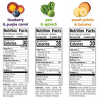 Happy Baby Organics Yogis Freeze-Dried Yogurt & Fruit Snacks, Variety Pack (Pack of 6) & Teether, 3 Flavor Variety Pack, 12 Count (Pack of 3)