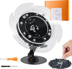 STEM DIY Toys Hand Assembly Electronic Spin the Wheel | Science Craft Kit for Kids Ages 8-9-10-11-12-13-14-15+ Years Old | Educational Gifts for Boys&Girls | Video Guide|(Fire Wheel-Transparent Clear)