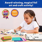 Skillmatics Foil Fun - Letter & Number Stickers, Mess-Free Art, Project Kits, DIY Colorful Creative Activity, Gifts for Ages 5, 6, 7, 8, 9, and Up
