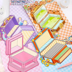 4 Sets DIY 3D Stickers Scene for Adults Teen Girls, Large 3D House Sticker Therapy Cute Cartoon Animal Scenes Sticker, Make Your Own Mini Room Scenes，Relief Stress Pass The Time Birthday Gift