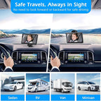 Baby Car Camera,4.3" HD Infrared Night Vision Baby Car Mirror with 178° Wide View, Safety Rear Facing Car Set Camera for Infants Kids Toddlers