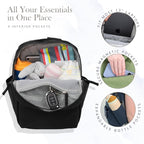 RED ROVR Mini Roo Lightweight Backpack | 6 pockets for everyday essentials (Truffle)