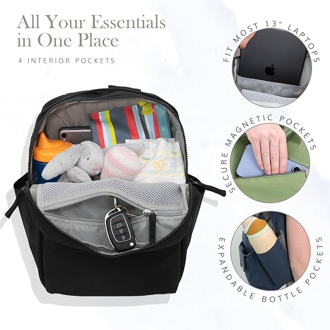 RED ROVR Mini Roo Lightweight Backpack | 6 pockets for everyday essentials (Sage)