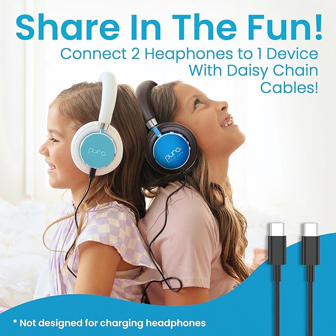 Puro Sound Labs BT2200 Plus Kids Bluetooth Headphones – Volume-Limiting 85dB, Studio-Grade Audio, Over-Ear & Comfy Design, 20-Hour Battery Life, Easy to Connect Wireless Headphones for Kids, Teal