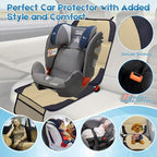 Car Seat Protector for Child Car Seat, 2 Pack Baby Car Seat Covers with Mesh Pockets & Non-Slip Backing 600D Durable Seat Protector
