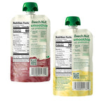 Beech-Nut Toddler Smoothies Variety Pack, Yogurt Smoothies with Prebiotics, Baby & Toddler Food Pouches, 3.5 oz (18 Pack)