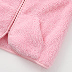 Baby Boys Girls Fleece Vest Zip Up Cute Bear Jackets Fuzzy Fall Winter Warm Clothes Newborn Outwear for Toddler Infant