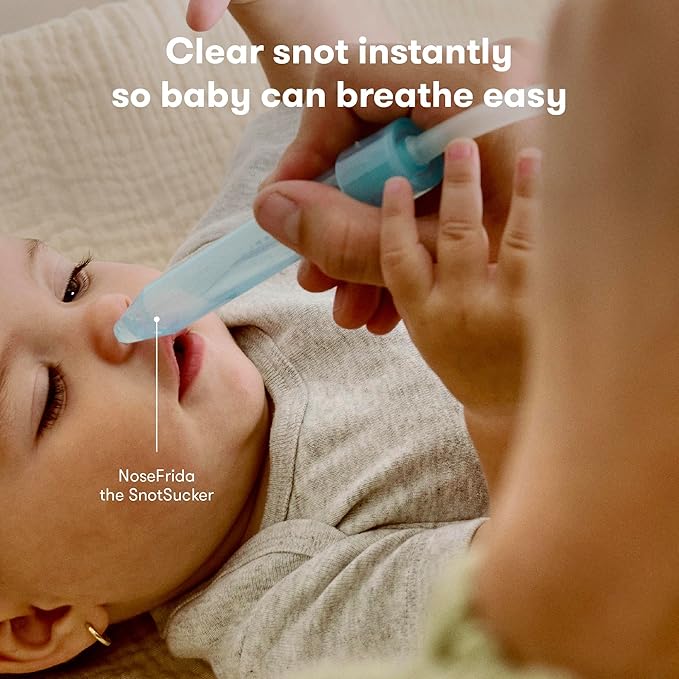 Frida Baby Bitty Bundle of Joy Mom & Baby Essentials Healthcare and Grooming Gift Kit Includes Peri Bottle, NoseFrida Snotsucker, Windi Gaspasser & Nail Clipper + File Set (Pack of 2)