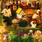 Lannso DIY Dollhouse Miniature Kit, Doll House Kit, Mini Handmade Wooden Dollhouse Toys for Adult Gift (EA002)