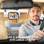 Baby Car Mirror for Baby Hook Clip Design Never Shake Baby Mirror for Car Seat Mirror Rear Facing Newborn Essentials Easy Install Back Seat Mirrors for Car Clear View ShatterProof Crash Tested