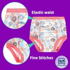 MooMoo Baby 8 Packs Potty Training Pants Cotton Absorbent Training Underwear for Toddler Boy and Girls 2T-9T