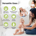 6-Pack Cotton Baby Washcloths for Newborn - Organic Cotton Muslin Soft Wash Cloths for Babies, Infant, Kids,Toddler Towels for Boy,Girl,Super Absorbent Face Cloths,Scratch-free Baby Rags (Sweet Charm)