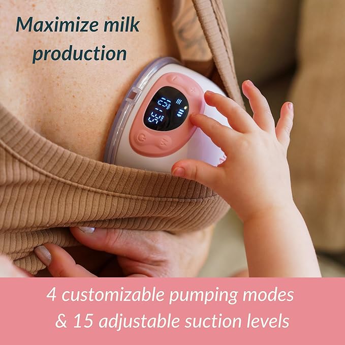 Ameda GLO Wearable Breast Pump | Wearable Breastfeeding Pump | Hands Free, Portable, Electric, Wireless, Hospital Grade | Breast Feeding Essentials | Baby Feeding Essentials