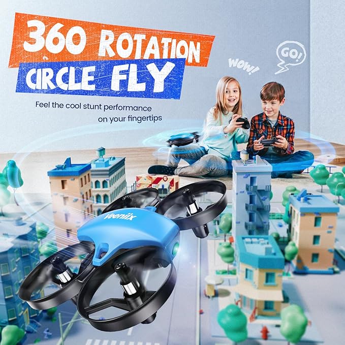 V995 Mini Drones for Kids 8-12 and Beginners,Indoor RC Quadcopter,Small Helicopter Plane with 3D Flips,360° Rotation,Circle Fly,Auto Hover,Headless Mode and 3 Batteries,Gift for Boys and Girls