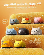 Ruko 1701 Musical Cats Piano Keyboards with Cute Meow Tone, Press Play Music Scale, Fun Music Toys for Kids, for Boys & Girls Age 3 4 5 6 7 8 9, Educational Instrument (8Pcs)